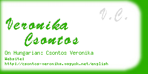 veronika csontos business card